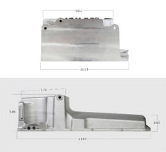 Holley 302-1BK OIL PAN, GM LS RETROFIT - BLACK