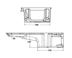 Holley 302-2BK OIL PAN, LS RETROFIT, GEN 1 F-BODY - BLA
