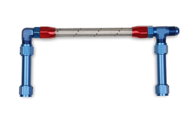 Holley 34-46 -8AN SINGLE INLET W/STAINLESS HOSE