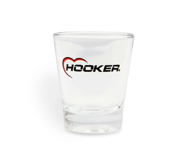 Holley 36-484 2 OZ SHOT GLASS W/ HOOKER LOGO