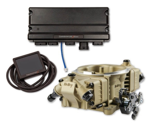 Holley EFI 550-1016 TERM X MAX STEALTH 4150,8INJ,GOLD,TRANS