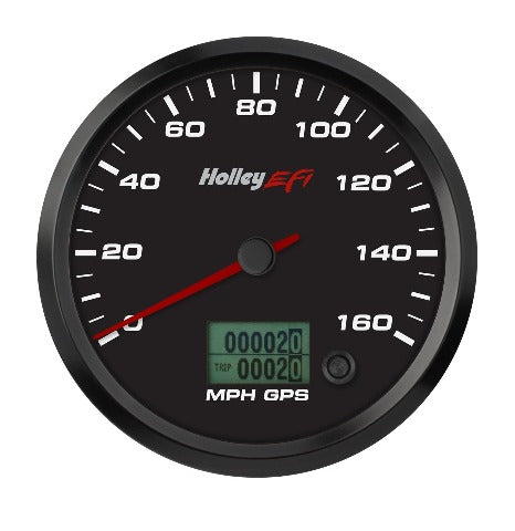 Holley EFI 553-121 4-1/2 SPEEDOMETER, 0-160 MPH, GPS, BLACK