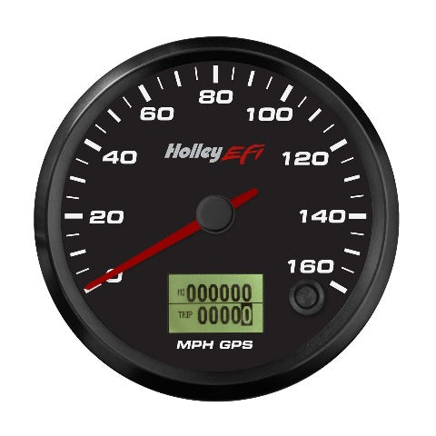 Holley EFI 553-123 3-3/8 SPEEDOMETER, 0-160 MPH, GPS, BLACK