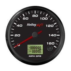 Holley EFI 553-123 3-3/8 SPEEDOMETER, 0-160 MPH, GPS, BLACK