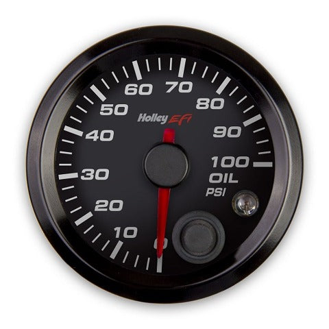 Holley EFI 553-127 2-1/16 OIL PRESSURE GAUGE, 0-100PSI, CAN