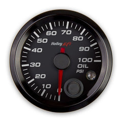 Holley EFI 553-127 2-1/16 OIL PRESSURE GAUGE, 0-100PSI, CAN
