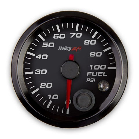 Holley EFI 553-129 2-1/16 FUEL PRESSURE GAUGE, 0-100PSI, CA