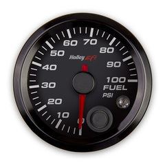 Holley EFI 553-129 2-1/16 FUEL PRESSURE GAUGE, 0-100PSI, CA
