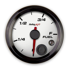 Holley EFI 553-133W 2-1/16 FUEL LEVEL GAUGE, PROGRAMMABLE, W
