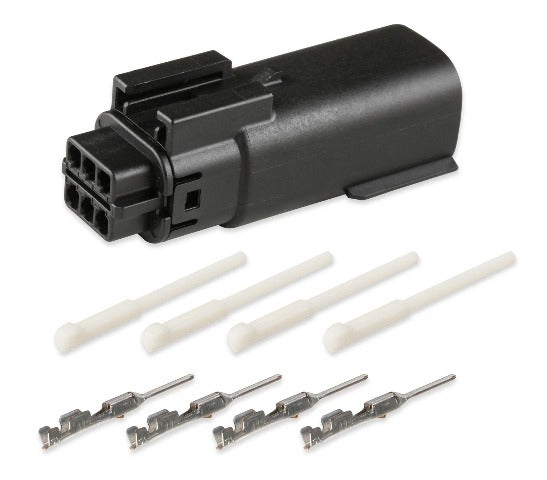 Holley EFI 570-225 MX 150, 6 CAVITY, MALE, BLACK