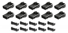 Holley EFI 570-300 METRIPACK, 8 PIN, MALE, BLACK (10-PACK)