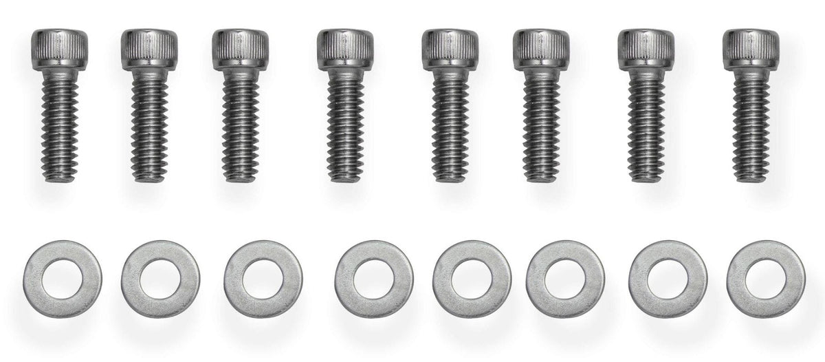 Holley Sniper EFI 891000 VALVE COVER HARDWARE KIT SILVER (SBC)