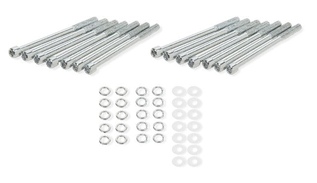 Holley Sniper EFI 891007 VALVE COVER HARDWARE KIT SILVER (BBC)