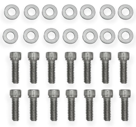 Holley Sniper EFI 891008 VALVE COVER HARDWARE KIT SILVER (BBC)