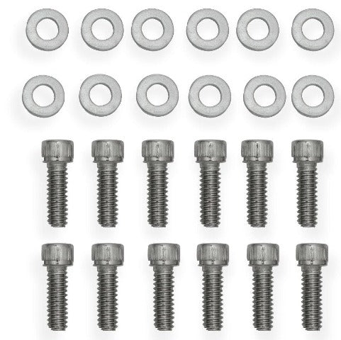 Holley Sniper EFI 891010 VALVE COVER HARDWARE KIT SILVER (SBF)