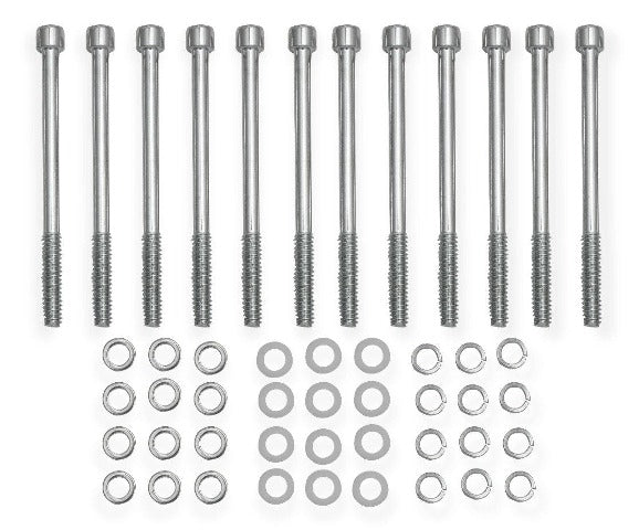 Holley Sniper EFI 891011 VALVE COVER HARDWARE KIT SILVER (BBF)