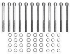 Holley Sniper EFI 891012 VALVE COVER HARDWARE KIT SILVER (BBF)