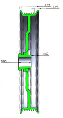 Holley 97-152 PULLEY, P/S PUMP, LS