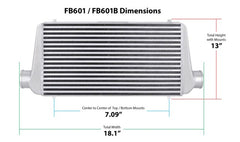 Frostbite FB601B UNIV INTERCOOLER 11 X 12 X 3 BLK