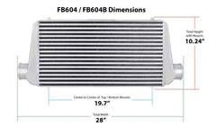Frostbite FB604B UNIV INTERCOOLER 23.5 X 9 X 3 BLK