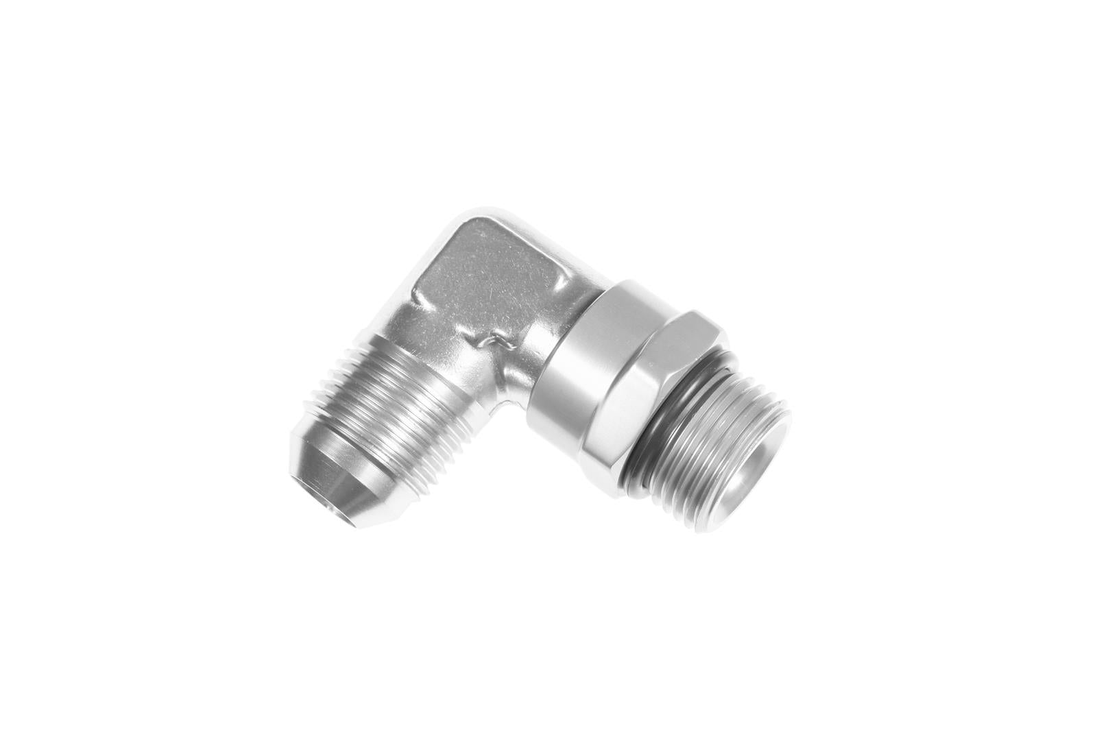 Redhorse Performance 1690-08-08-5 -08 AN Male to -08 ORB Male swivel, 90 deg - clear
