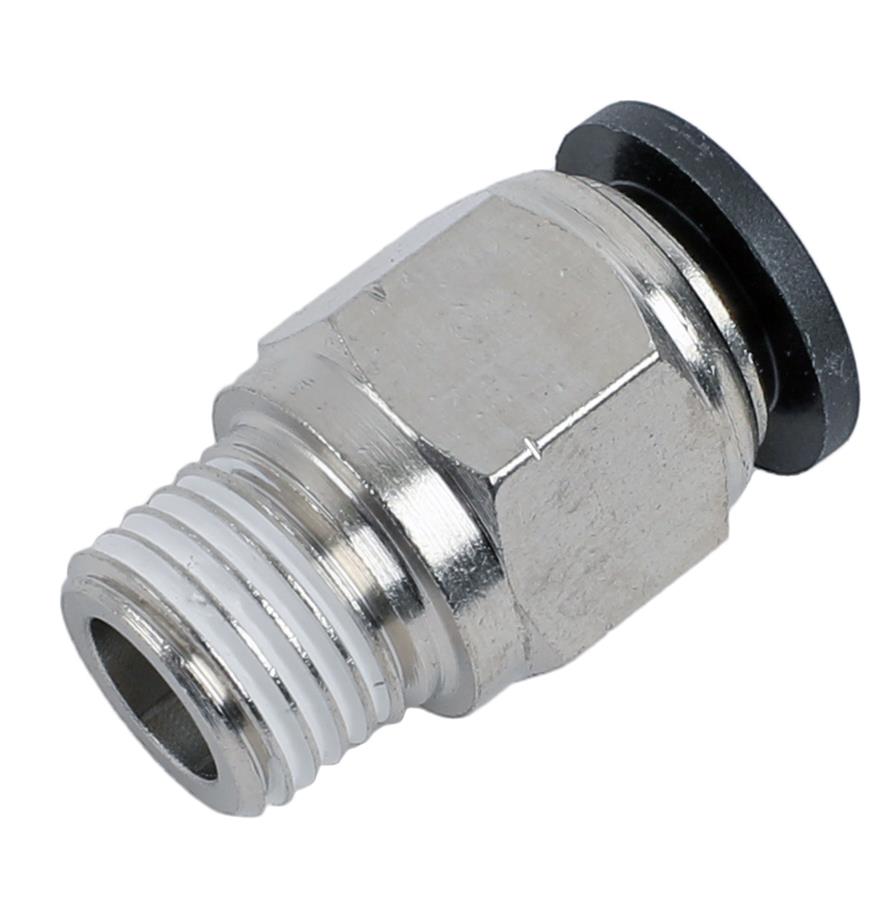 Redhorse Performance 4716-02-06-5 3/8in Vacuum Fitting, Push To Connect, Straight 1/8in NPT Male - clear