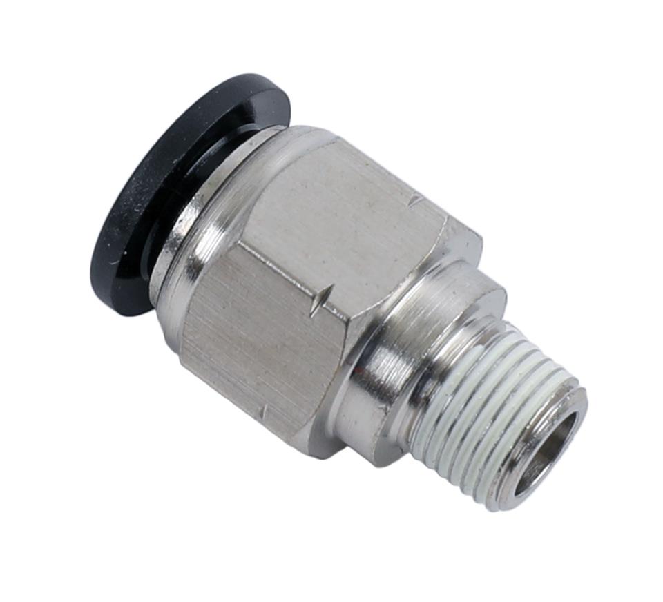 Redhorse Performance 4716-04-06-5 3/8in Vacuum Fitting, Push To Connect, Straight 1/4in NPT Male - clear
