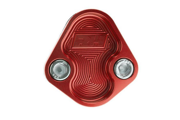 Redhorse Performance 4810-454-3 Aluminum Block-Off Plate for BBC ENGINE - Red