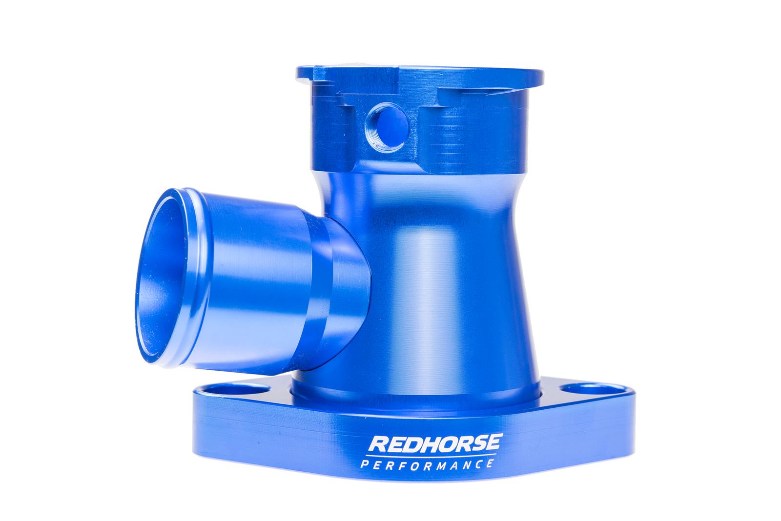 Redhorse Performance 4910-383-20-1 1.25in  hose Aluminum Filler Neck for all v8 Chevy - Blue