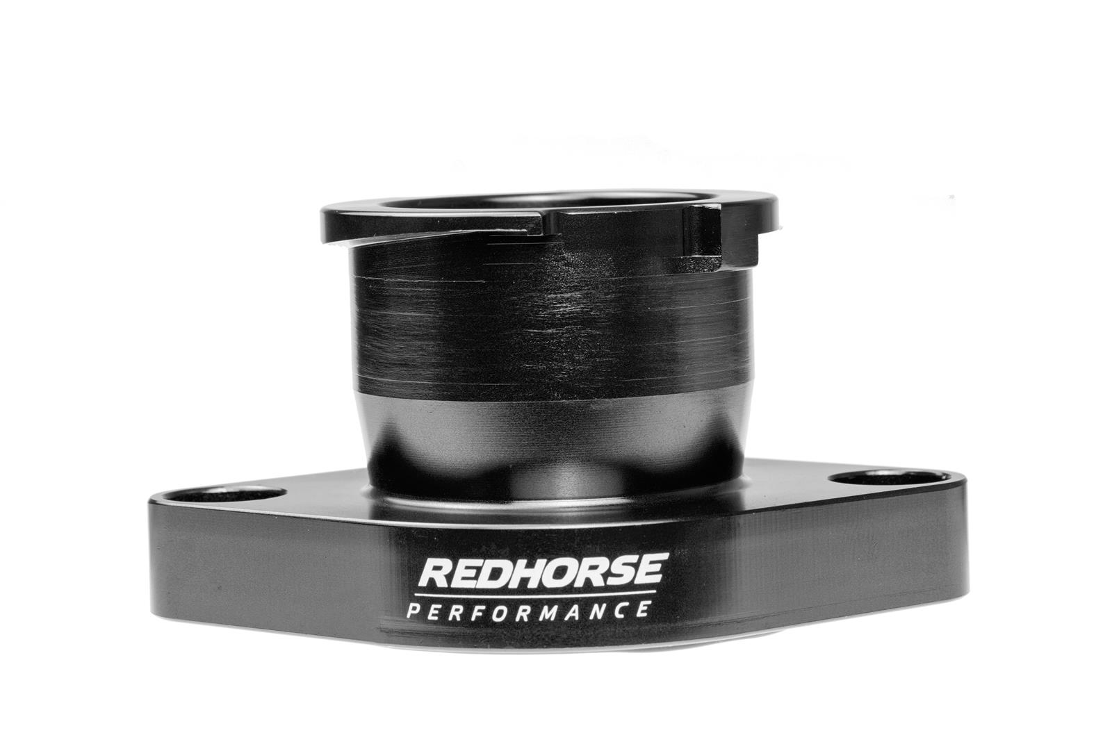Redhorse Performance 4910-426-2 Aluminum Filler Neck Chevrolet - Chrysler All Straight Engine - Black