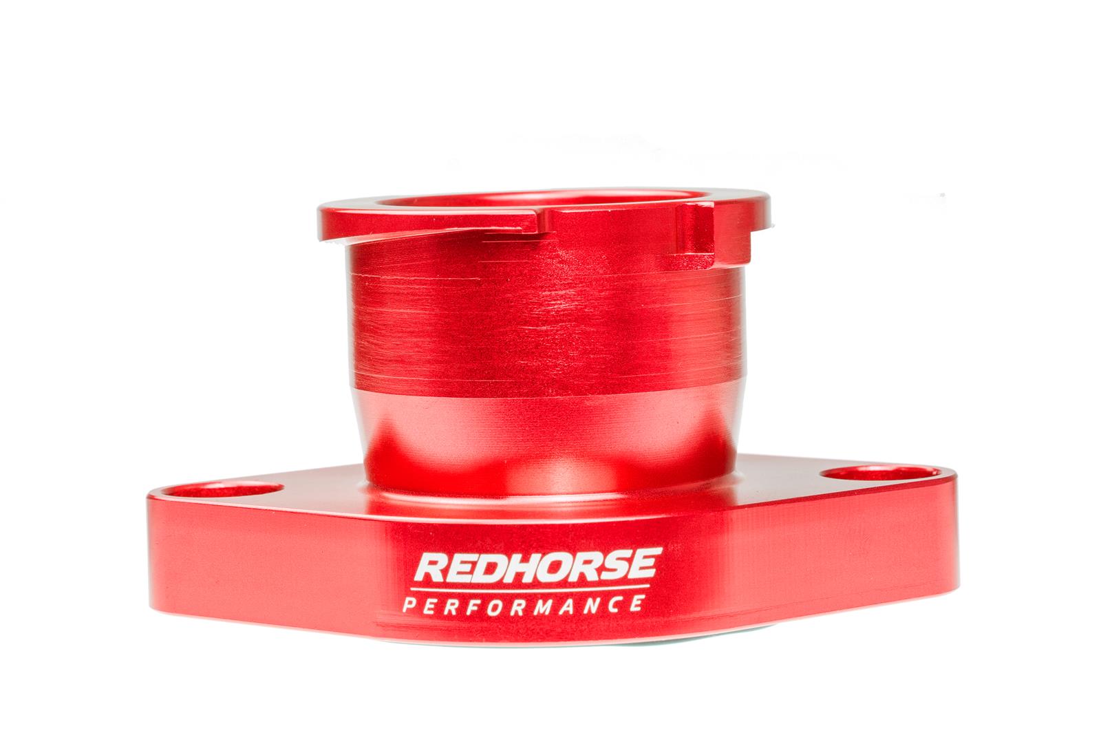 Redhorse Performance 4910-426-3 Aluminum Filler Neck Chevrolet - Chrysler All Straight Engine - Red