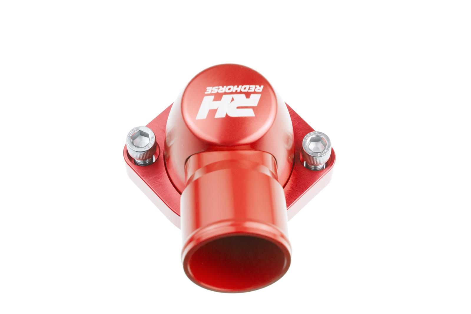 Redhorse Performance 4910-460-20-3 Aluminum Water Neck 1.25in Hose for BBF ENGINE (427,460 ci)  - Red