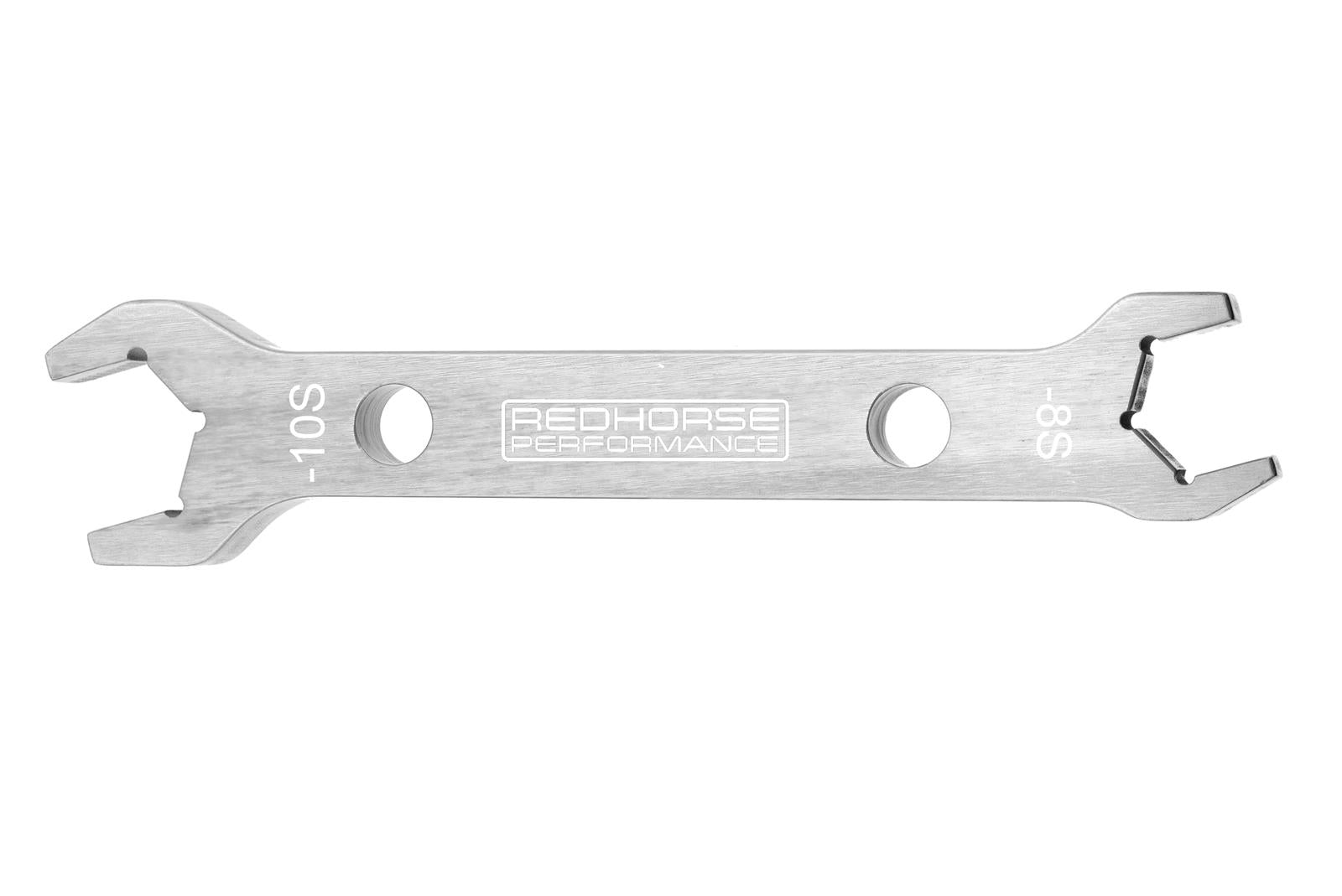 Redhorse Performance 5468-10-5 Double-ended aluminum AN wrench AN -08 socket to AN -10 socket - silver