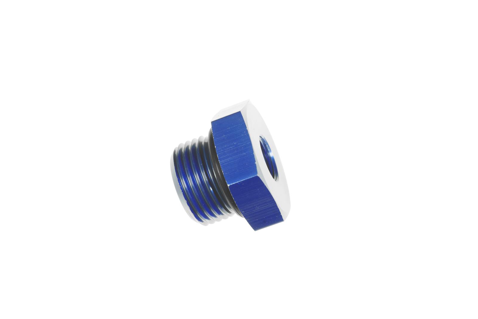 Redhorse Performance 8148-10-1 -10 ORB port plug with 1/8in NPT Female - blue
