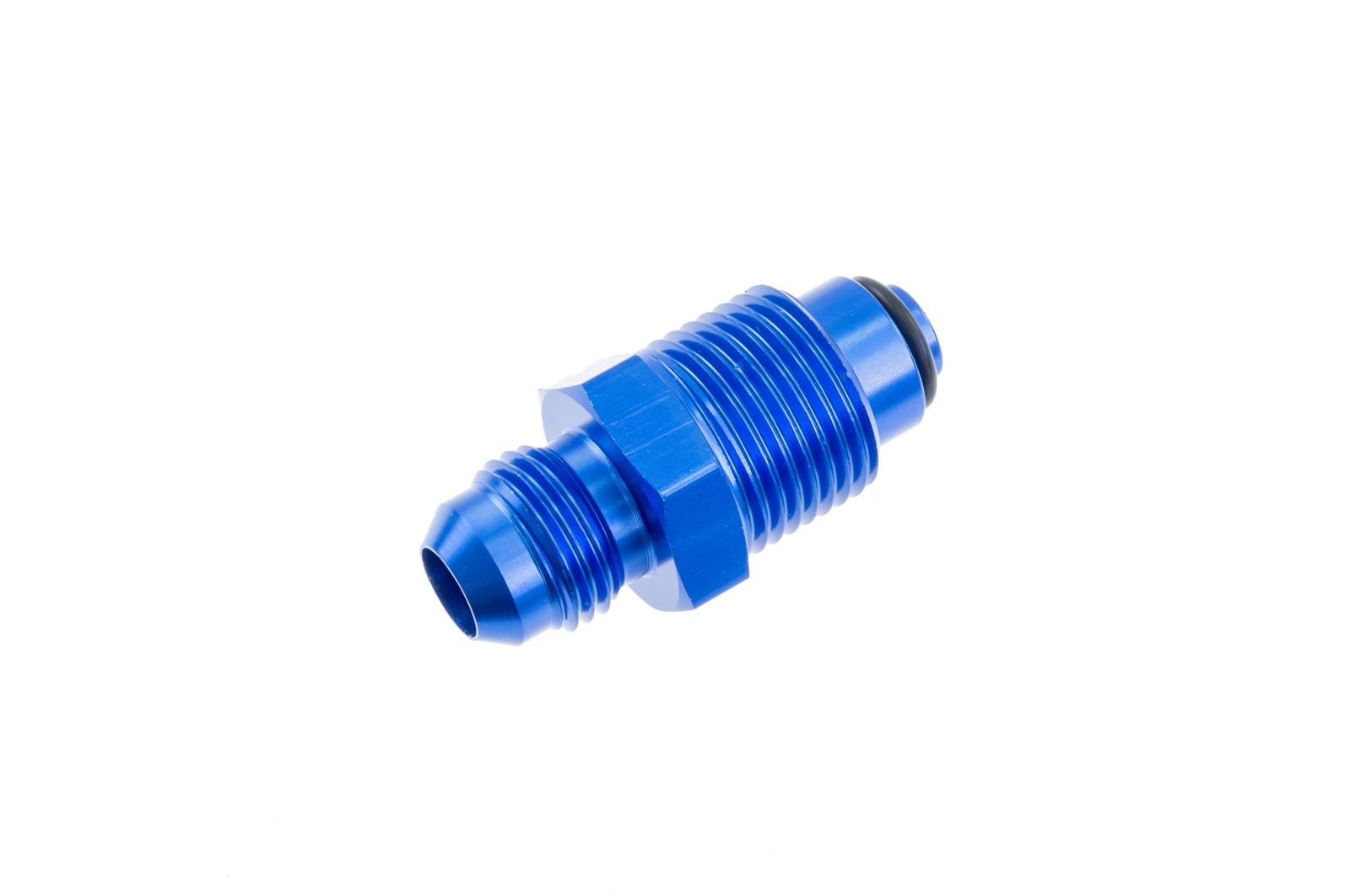Redhorse Performance 8163-06-14-1 -06 AN Male to M14x1.5 o-ring, aluminum, blue
