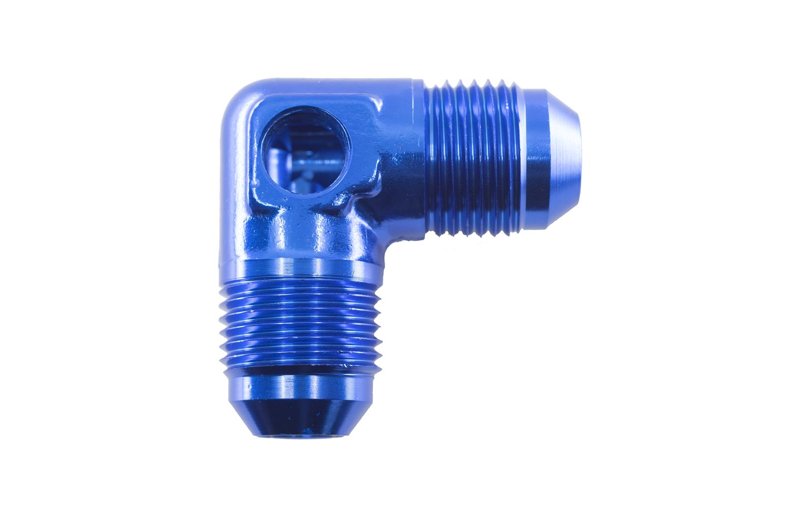 Redhorse Performance 8218-10-1 -10 AN Male 90deg adapter with 1/8in NPT port - blue