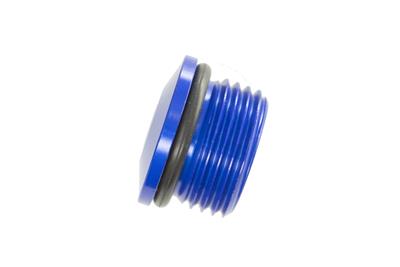 Redhorse Performance 8814-12-1 Low profile -12 ORB port plug - blue