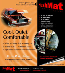 Hushmat 10150 Multi Use Kit has 4 black sheets of 12x11 in Ultra. Total 3.7 sqft.