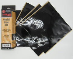 Hushmat 10150 Multi Use Kit has 4 black sheets of 12x11 in Ultra. Total 3.7 sqft.