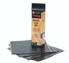 Hushmat 10150 Multi Use Kit has 4 black sheets of 12x11 in Ultra. Total 3.7 sqft.