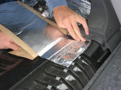 Hushmat 10151 Multi Use Kit has 4 silver sheet of 12x11 in Ultra. Total 3.7 sqft.