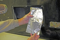 Hushmat 10200 Door Kit has 10 black sheets of 12x12 in Ultra. Total 10 sqft.