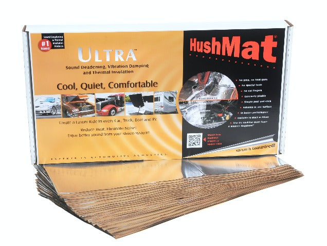 Hushmat 10401 Floor/Dash Kit has 20 silver sheet of 12x23 in Ultra. Total 38.7 sqft.