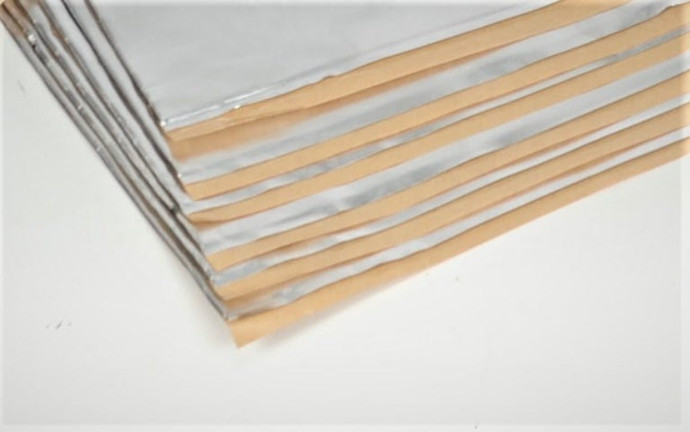 Hushmat 10900 MEGA Bulk Kit includes 9 silver sheets of 24x48 in Ultra. Total 72 sqft.