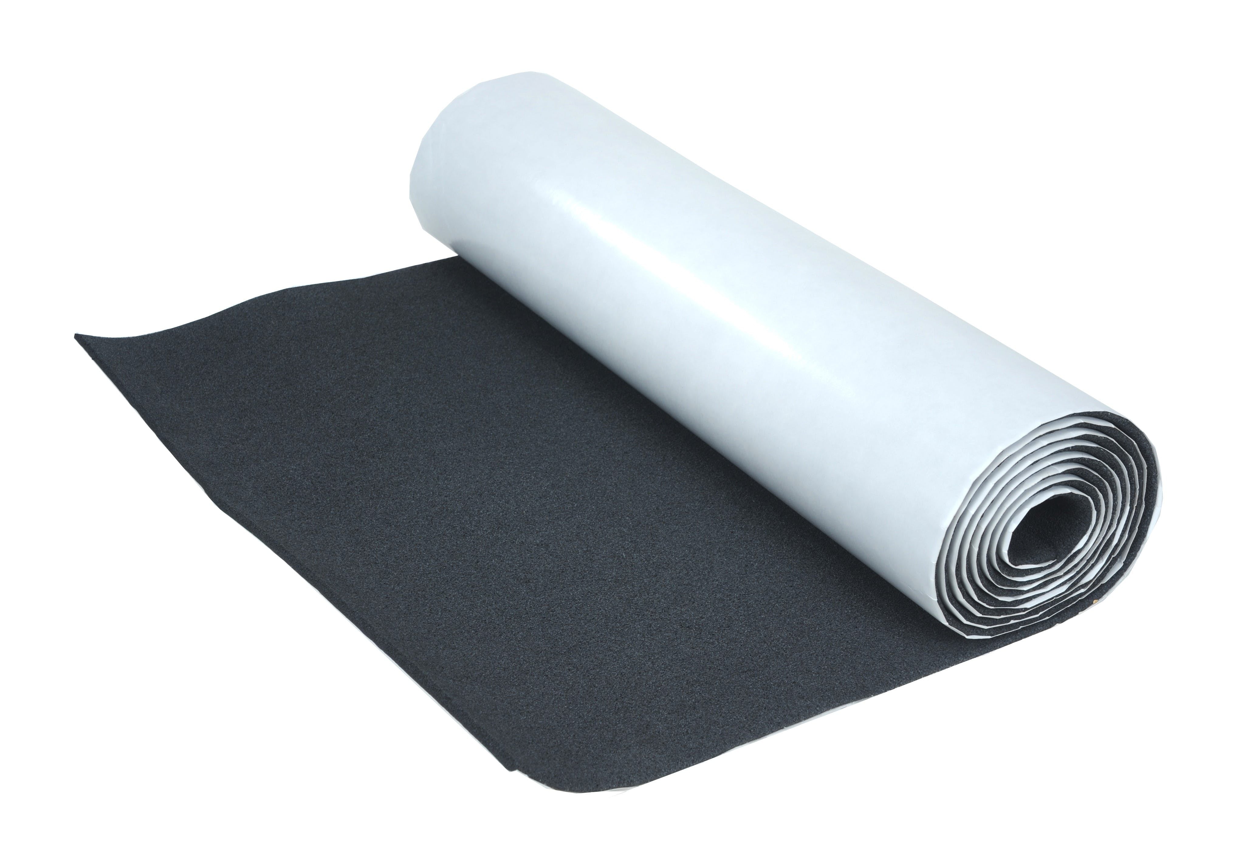 Hushmat 22410 1 Roll of 24 in x 10 ft 1/4 in Silencer w/Pres sens adhesive. Total 20 sqft.