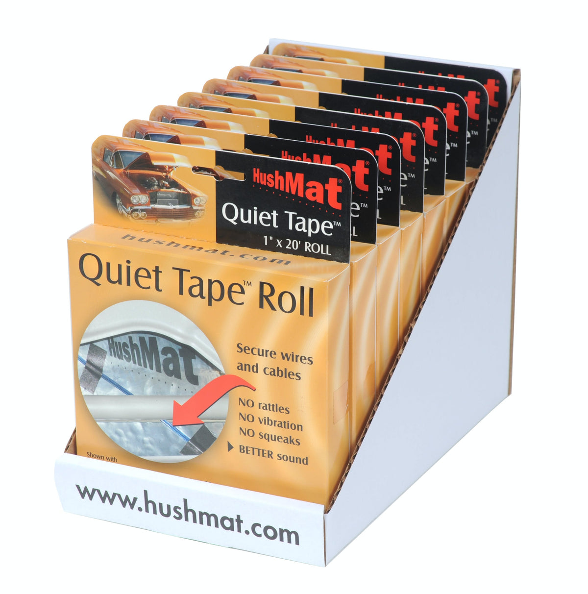 Hushmat 80300 Quiet Tape shelf/counter ready pack include 8 boxed 30300 in one pack.