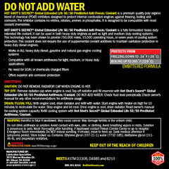 Hot Shots Secret 750K 50/50 RED ANTIFREEZE - 1 GALLON 1G750KR5050