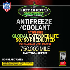 Hot Shots Secret 750K Red 50/50 Extended Life Antifreeze/Coolant, 330 Gallon Tote 330G750KR5050