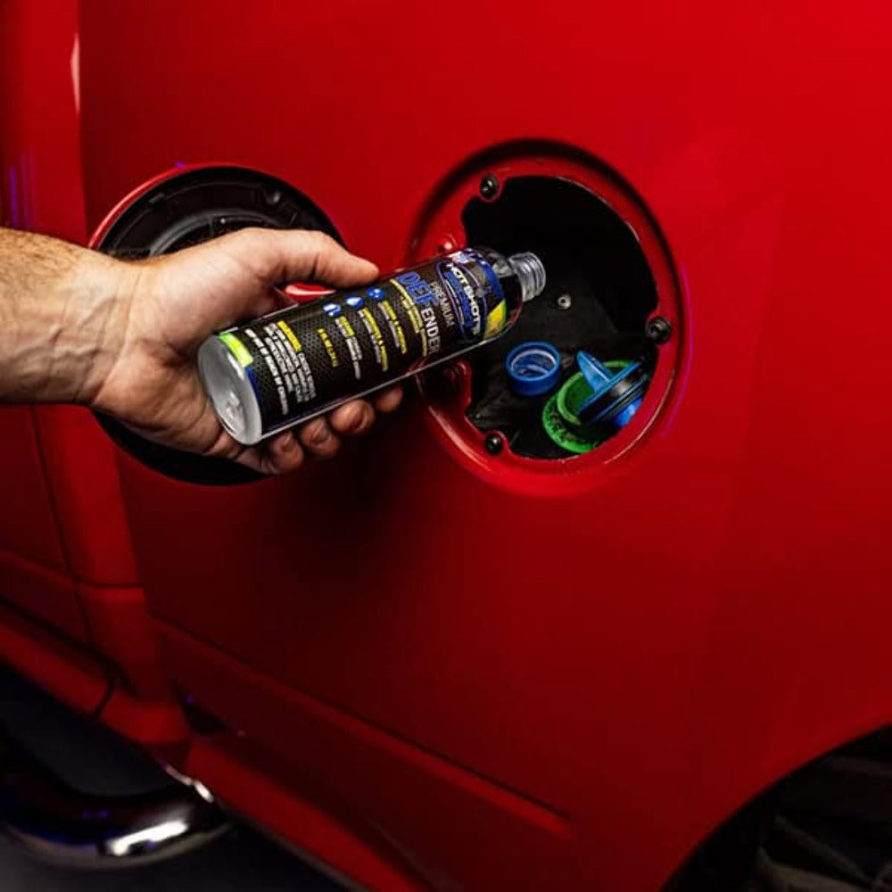 Hot Shot's Secret Premium DEFender label detail