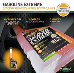 Hot Shots Secret GASOLINE EXTREME Complete Fuel System Cleaner - 12 OZ CAPLESS GE12Z